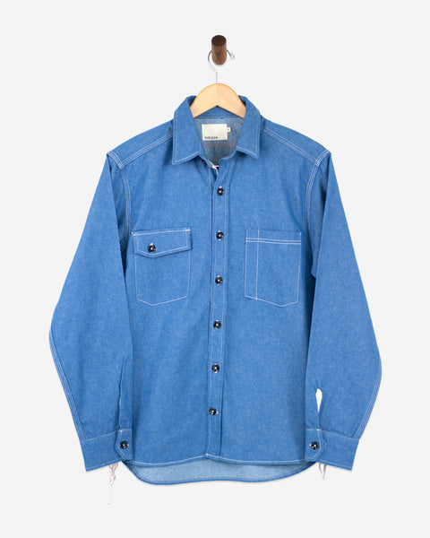 Men's Blue Solid Viscose Casual Shirts