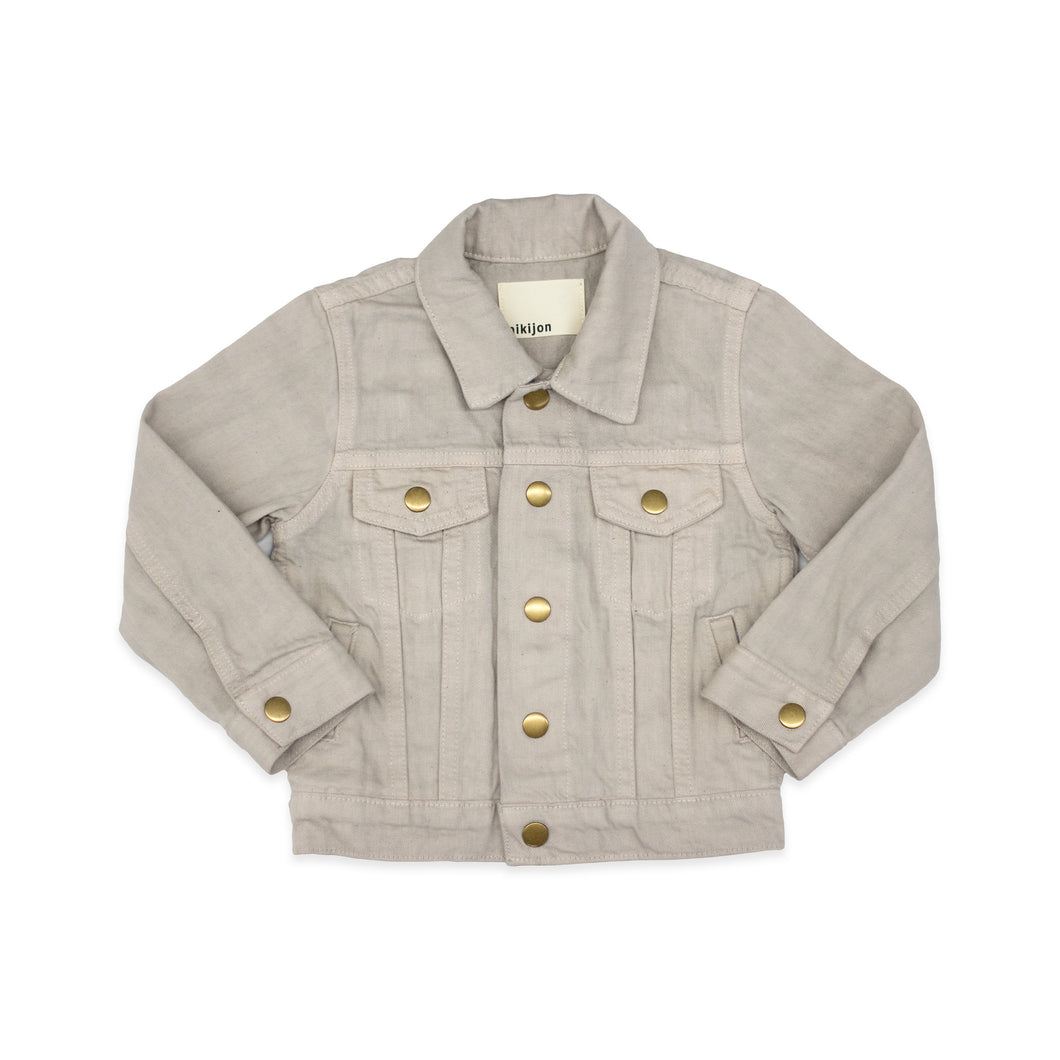 Babies + Kids Denim Jacket - Cloud Gray Baby Jacket Nikijon 