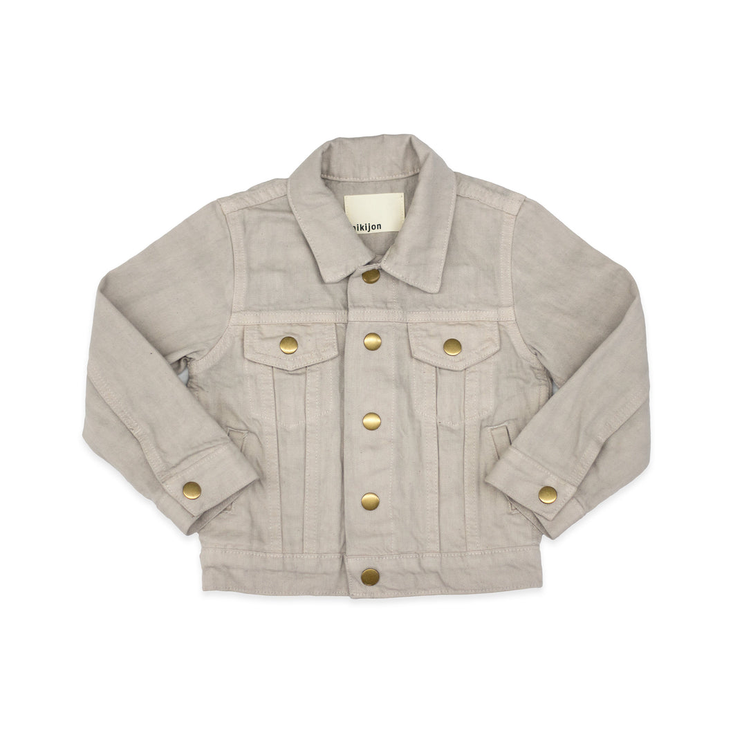 Babies + Kids Denim Jacket - Cloud Gray Baby Jacket Nikijon 